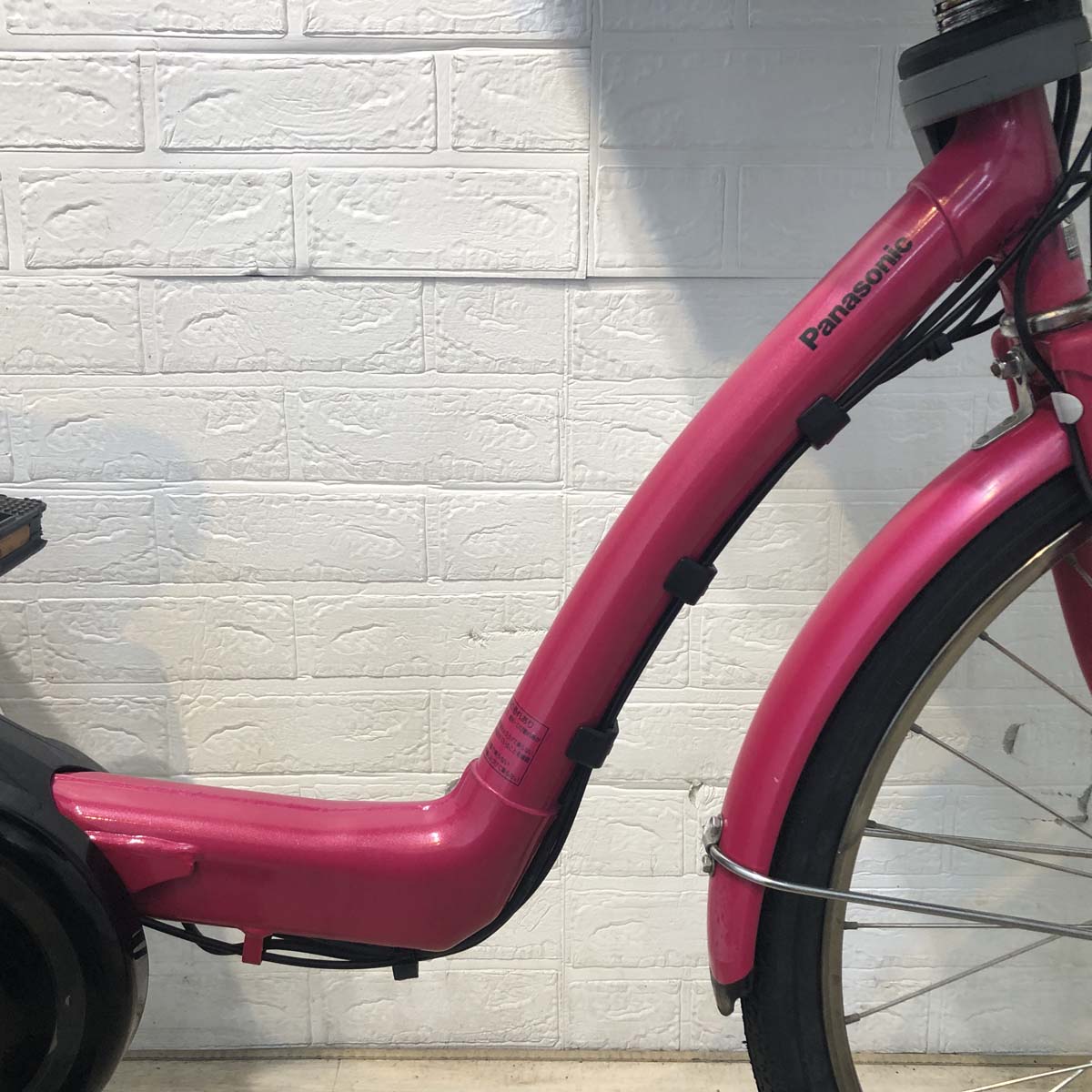 中古電動自転車 パナソニック ギュット DX ピンク 前22×後26インチ YF125