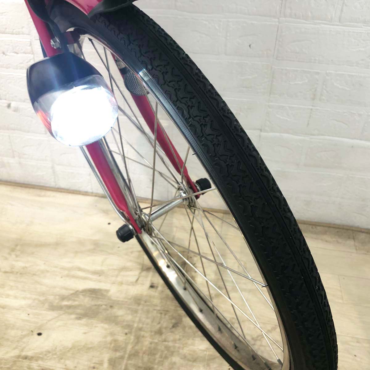 中古電動自転車 パナソニック ギュット DX ピンク 前22×後26インチ YF125