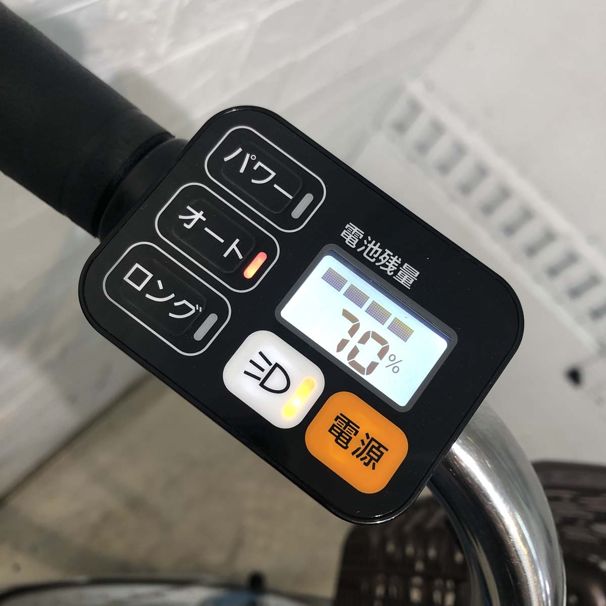 中古電動自転車 パナソニック ビビ L ブルー 26インチ YF127 