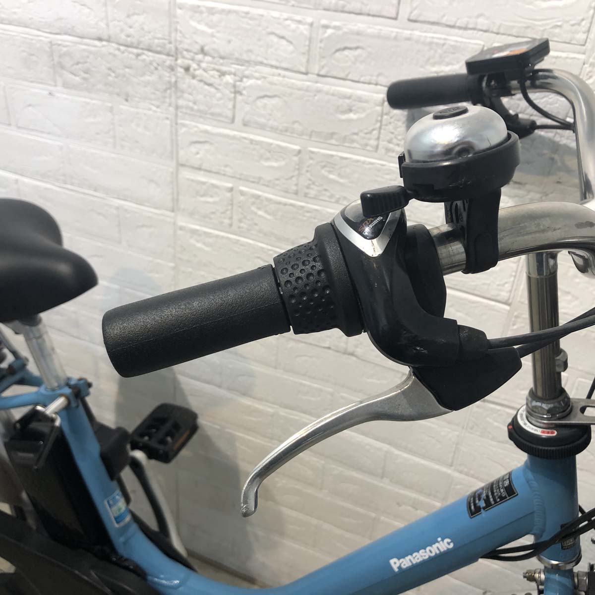 中古電動自転車 パナソニック ビビ L ブルー 26インチ YF127 