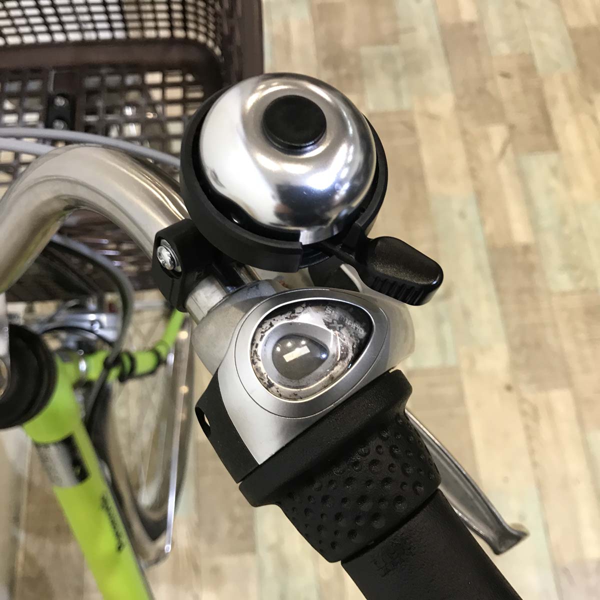 中古電動自転車 パナソニックビビDX 26インチライムグリーン 横浜 №3739