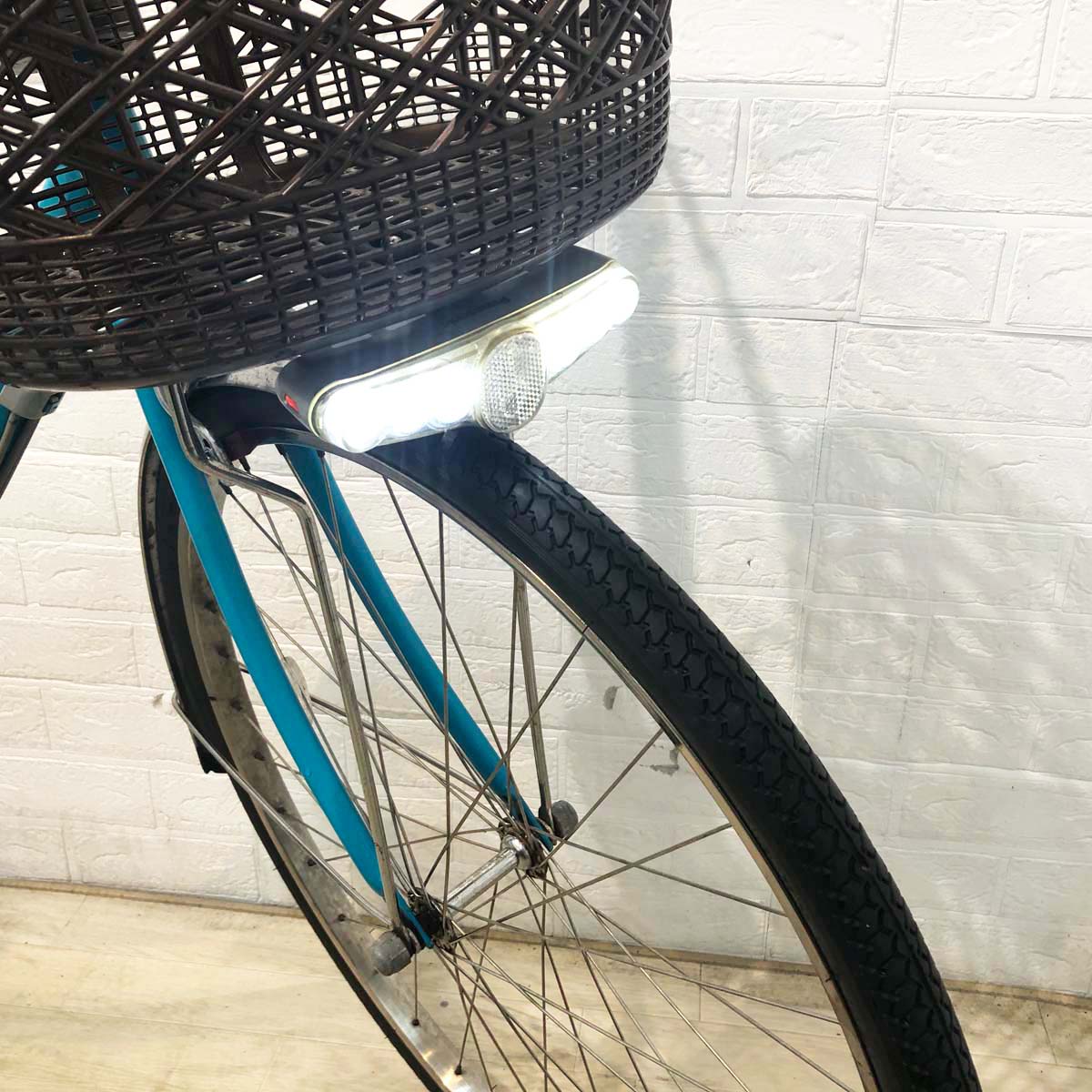 中古電動自転車 パナソニック ビビ DX ブルー 26インチ YF128 