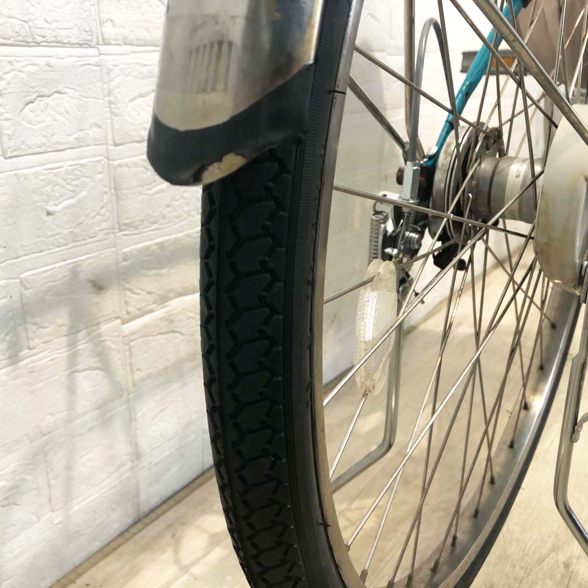 中古電動自転車 パナソニック ビビ DX ブルー 26インチ YF128 