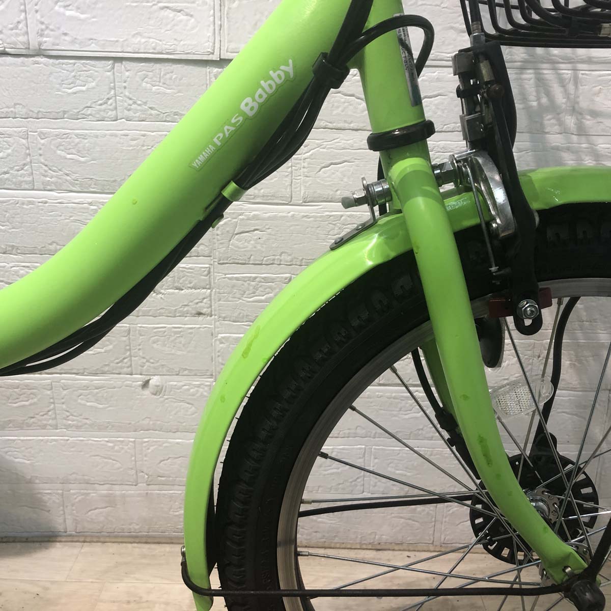 中古電動自転車 ヤマハ PAS Babby パス バビー グリーン 20インチ YA072