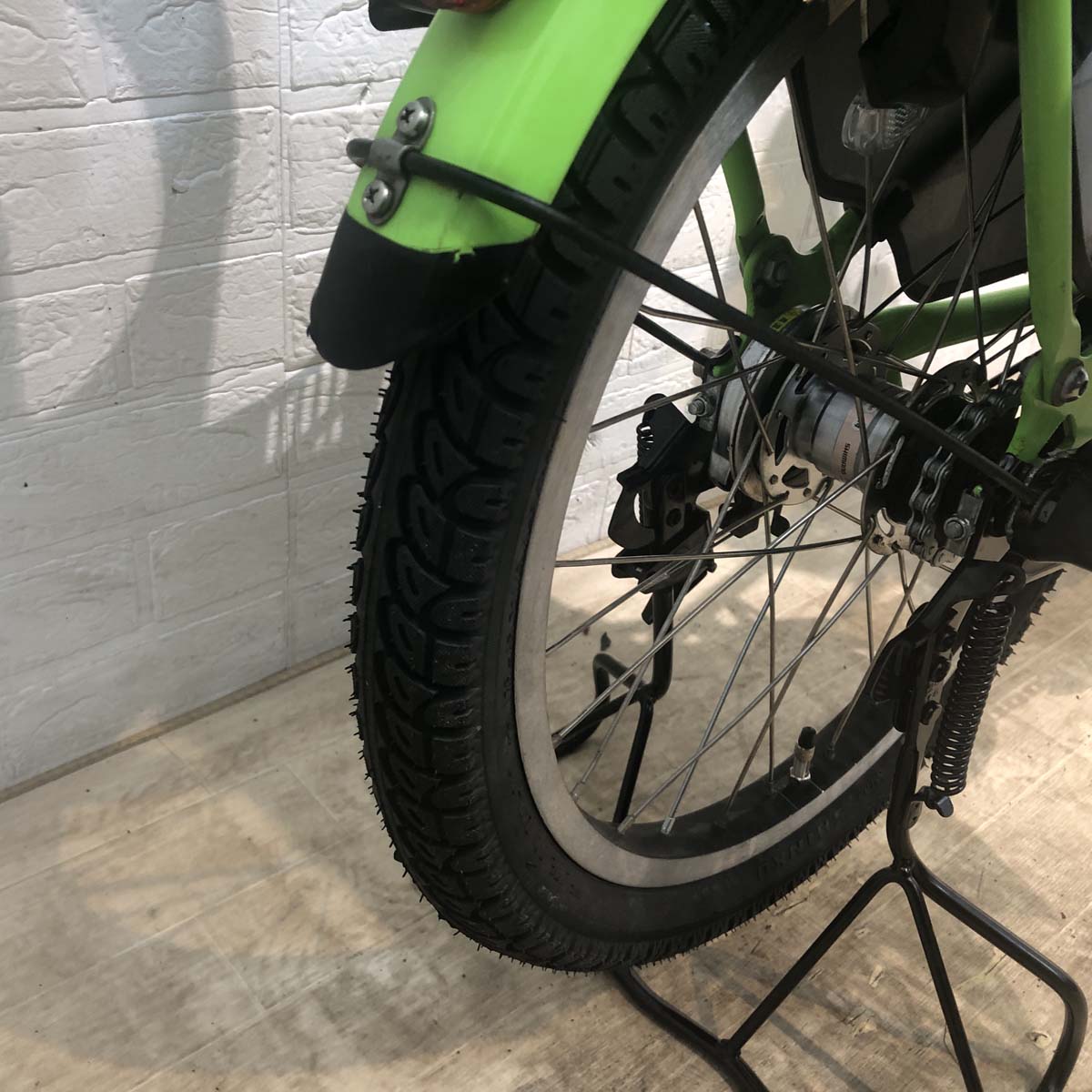 中古電動自転車 ヤマハ PAS Babby パス バビー グリーン 20インチ YA072