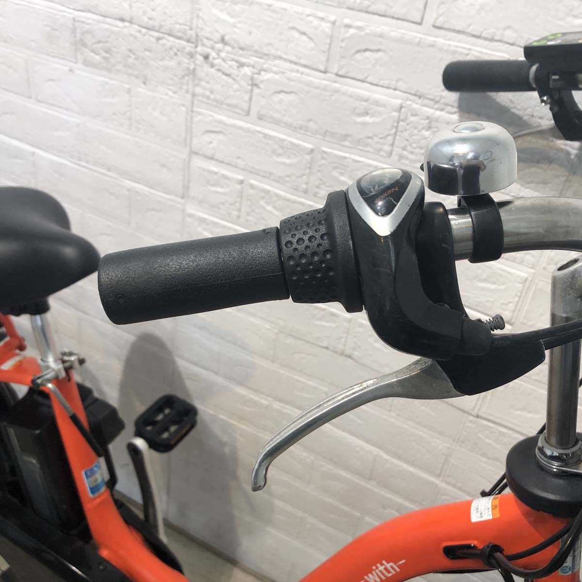 中古電動自転車 ヤマハ PAS With パス ウィズ オレンジ 26インチ YF129 