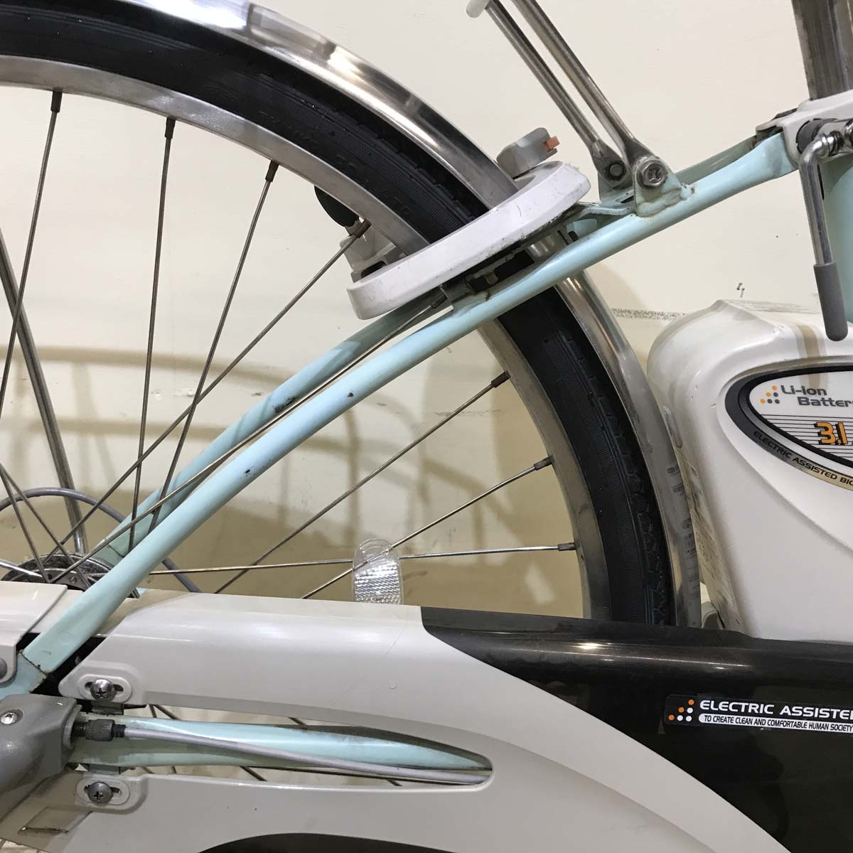 中古電動自転車 パナソニック ビビ DX ブルー 26インチ KZ127