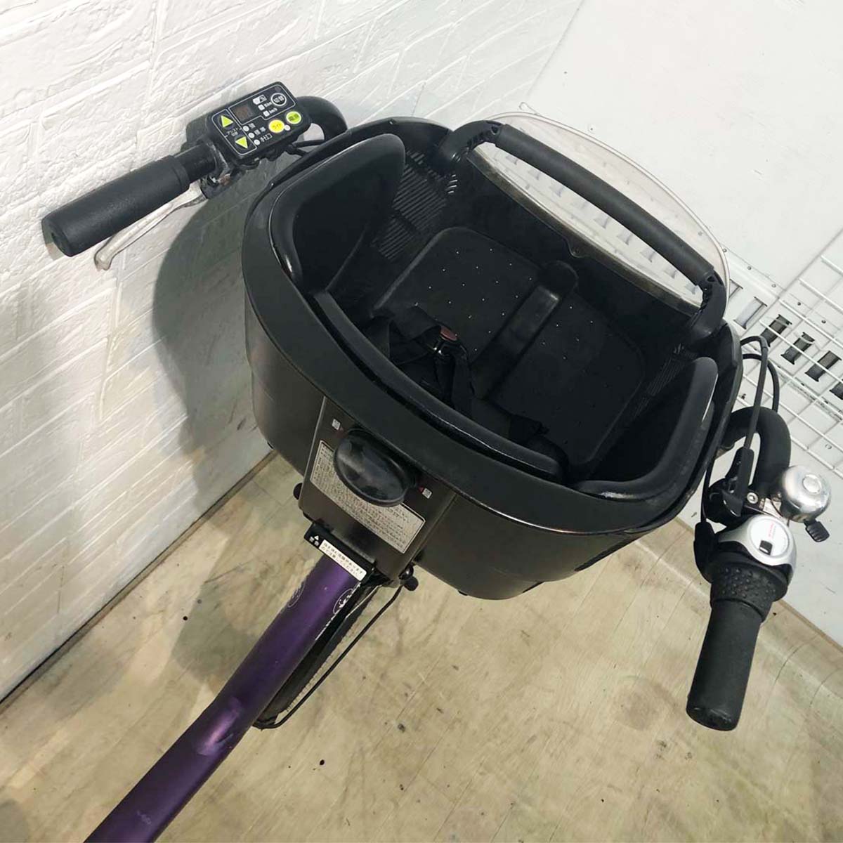 中古電動自転車 ヤマハ PAS Kiss mini  パス キッス ミニ パープル  20インチ YF130