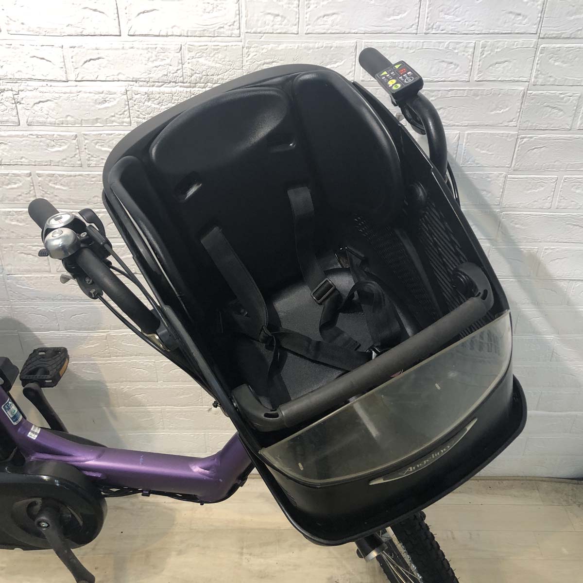 中古電動自転車 ヤマハ PAS Kiss mini  パス キッス ミニ パープル  20インチ YF130