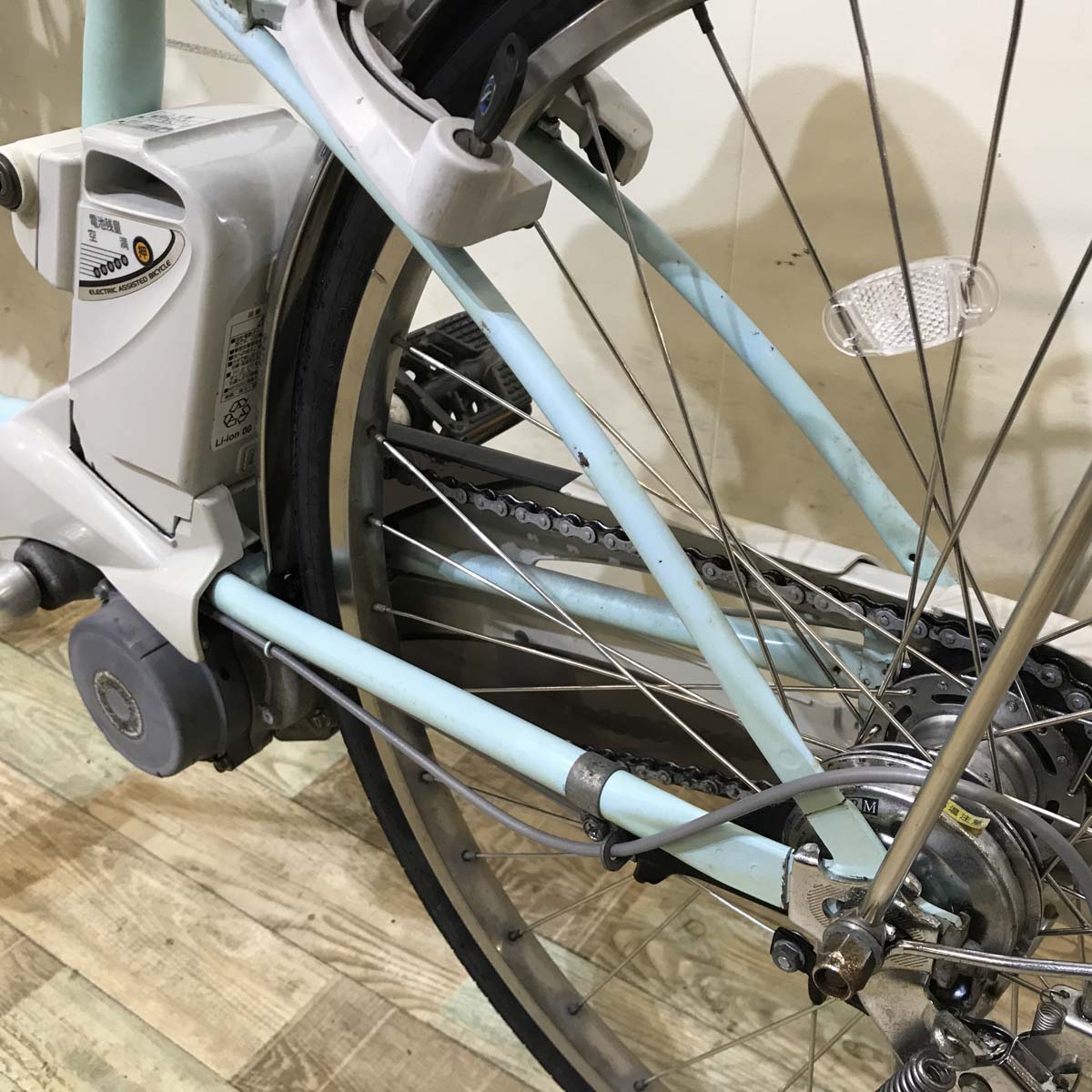中古電動自転車 パナソニック ビビ DX ブルー 26インチ KZ127