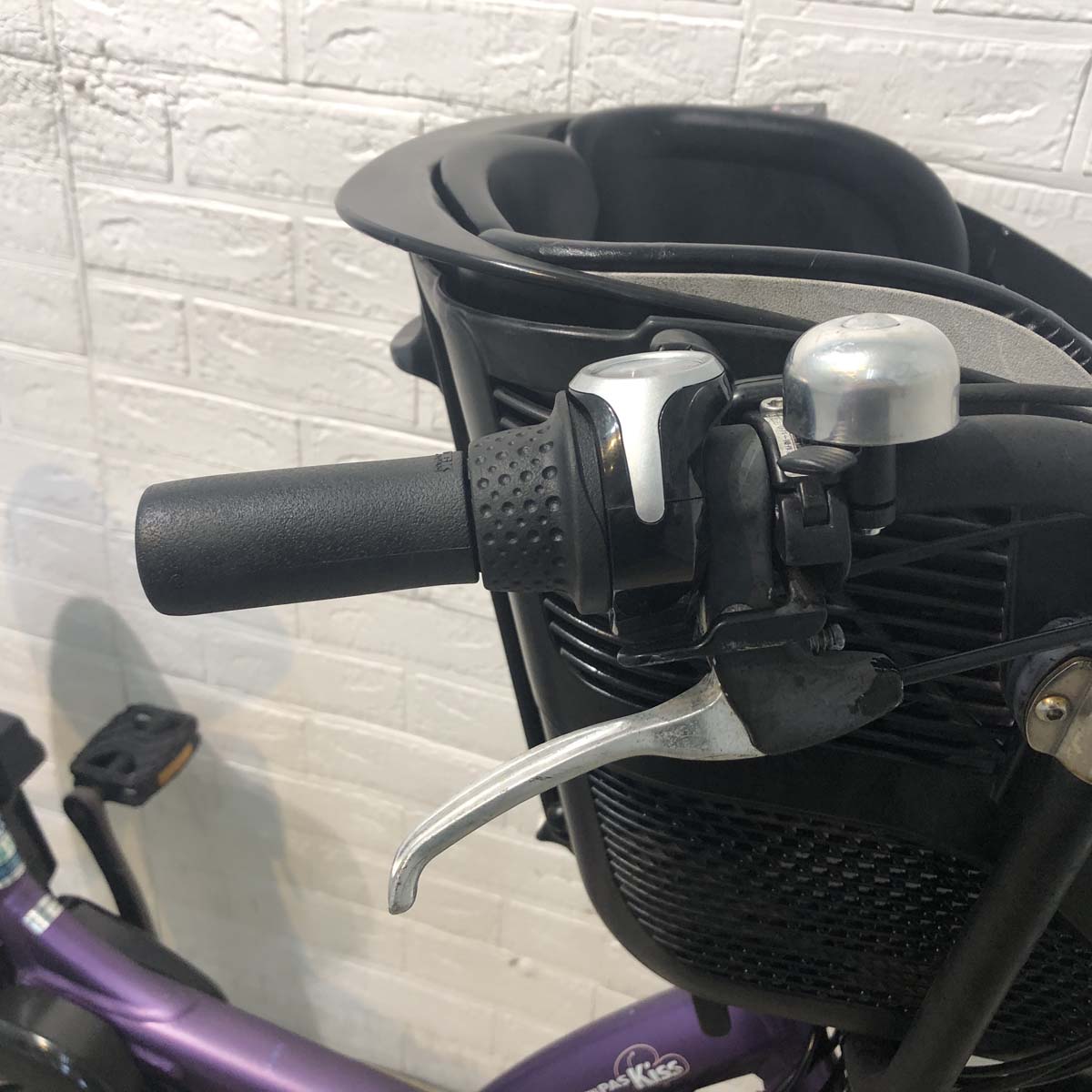 中古電動自転車 ヤマハ PAS Kiss mini  パス キッス ミニ パープル  20インチ YF130