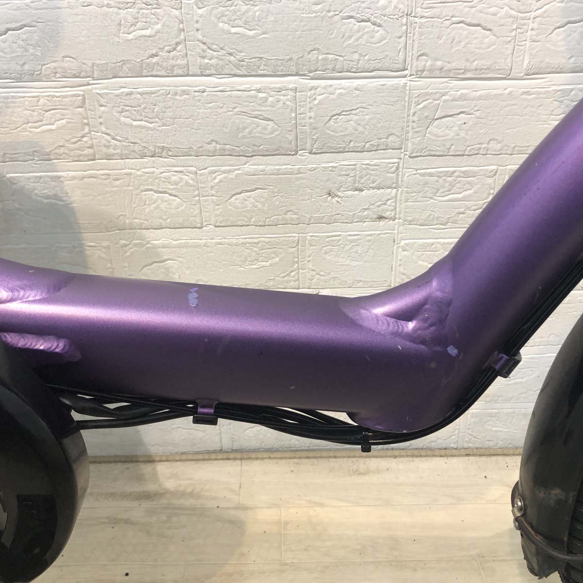中古電動自転車 ヤマハ PAS Kiss mini  パス キッス ミニ パープル  20インチ YF130