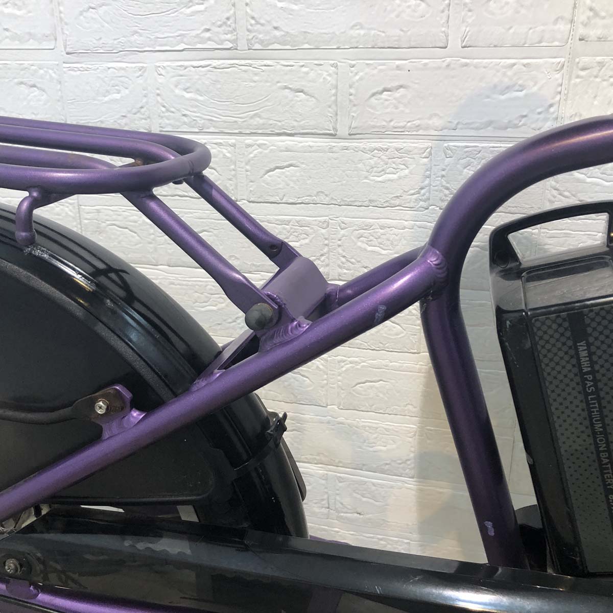 中古電動自転車 ヤマハ PAS Kiss mini  パス キッス ミニ パープル  20インチ YF130