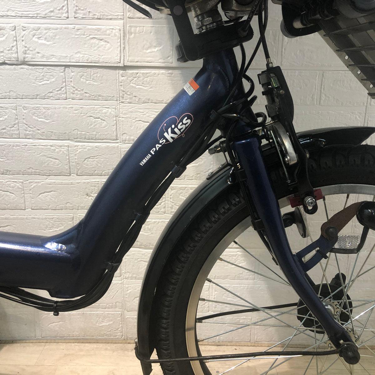 中古電動自転車 ヤマハ PAS Kiss mini パス キッス ミニ ネイビー 20