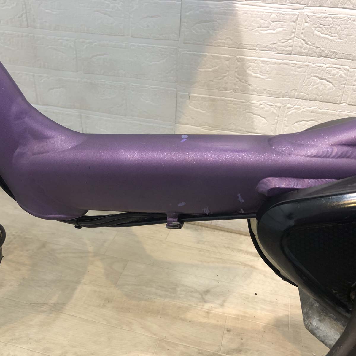 中古電動自転車 ヤマハ PAS Kiss mini  パス キッス ミニ パープル  20インチ YF130