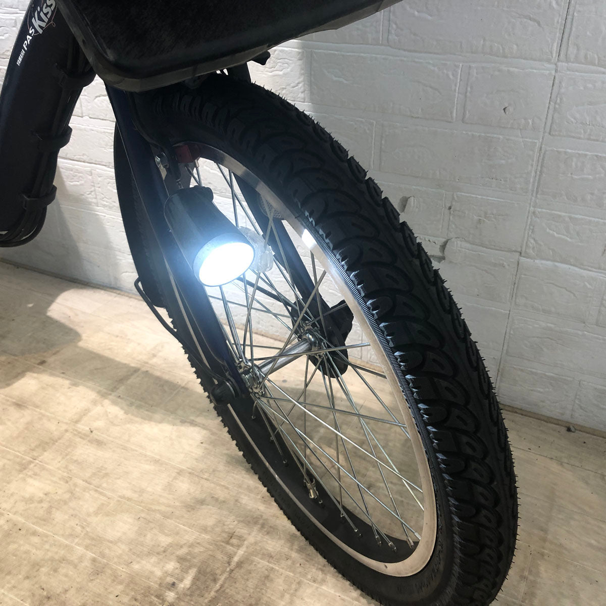 中古電動自転車 ヤマハ PAS Kiss mini パス キッス ミニ ネイビー 20インチ YA074