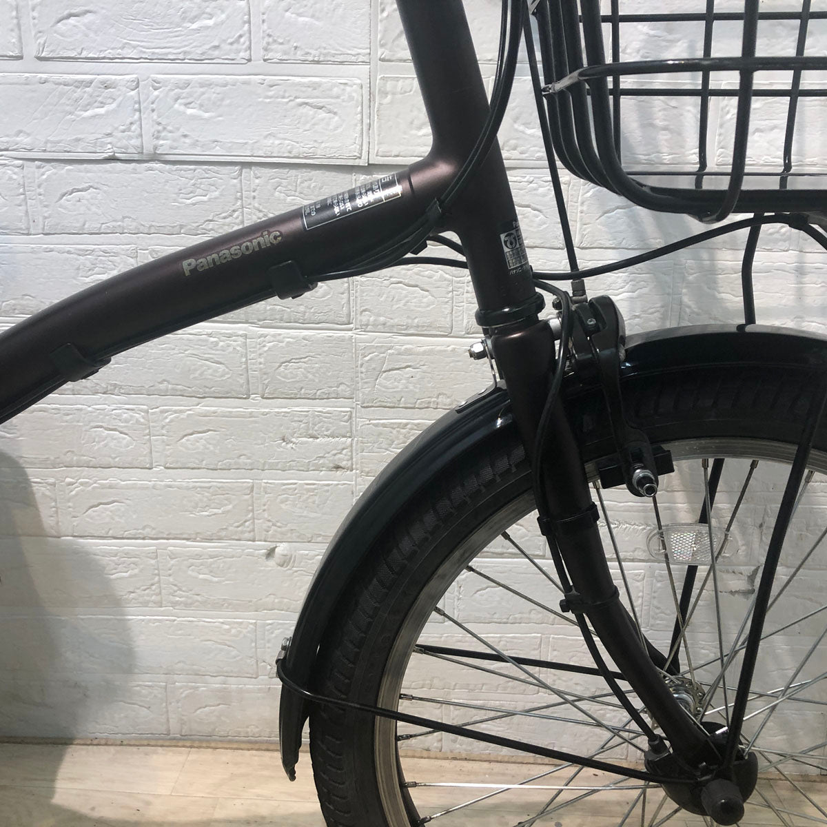 中古電動自転車 パナソニック グリッター ブラウン 20インチ YA076 