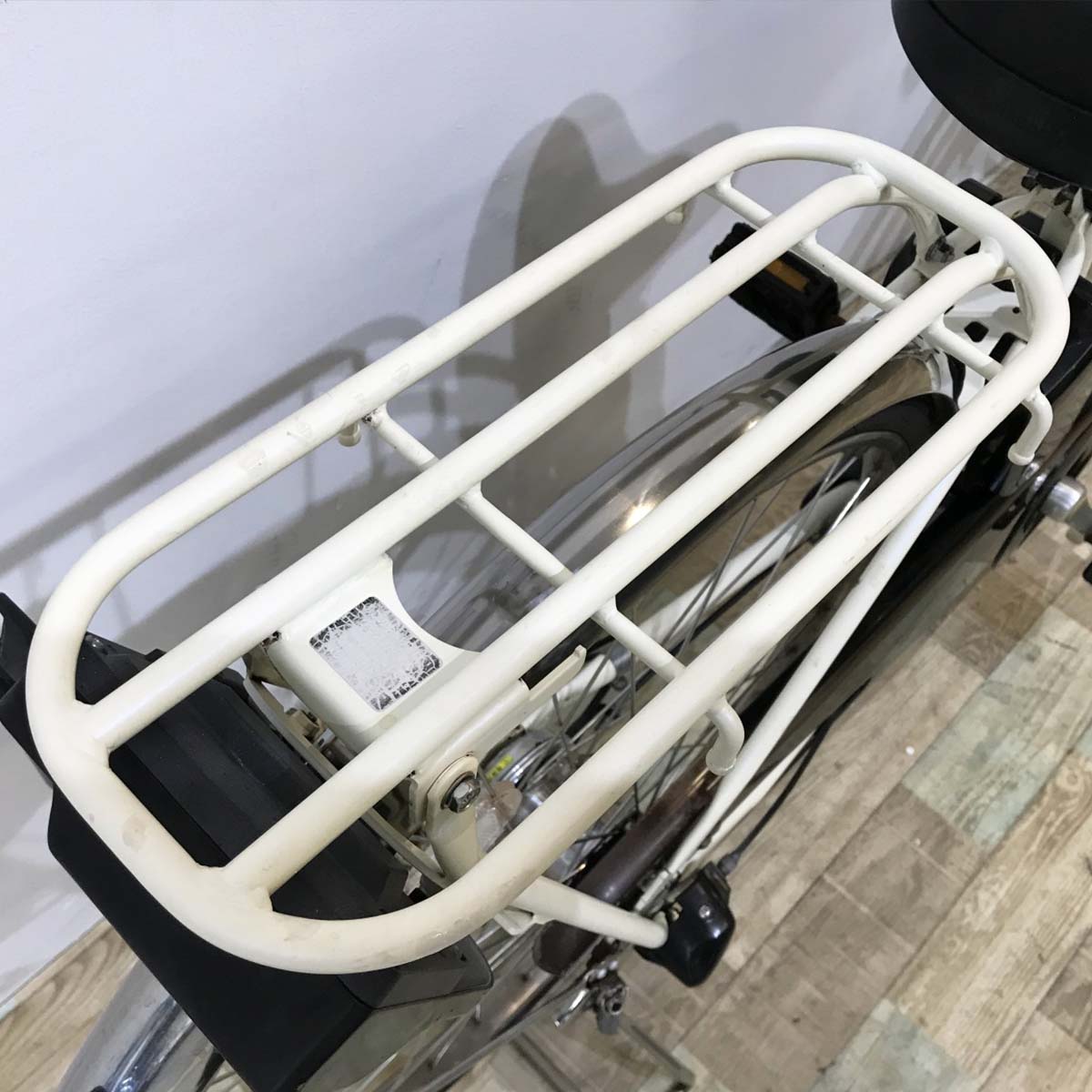 中古電動自転車 パナソニック ビビKD ホワイト 26インチ KJ068