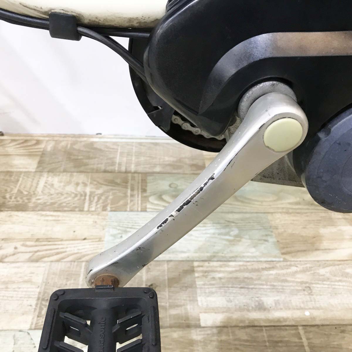 中古電動自転車 パナソニック ビビKD ホワイト 26インチ KJ068