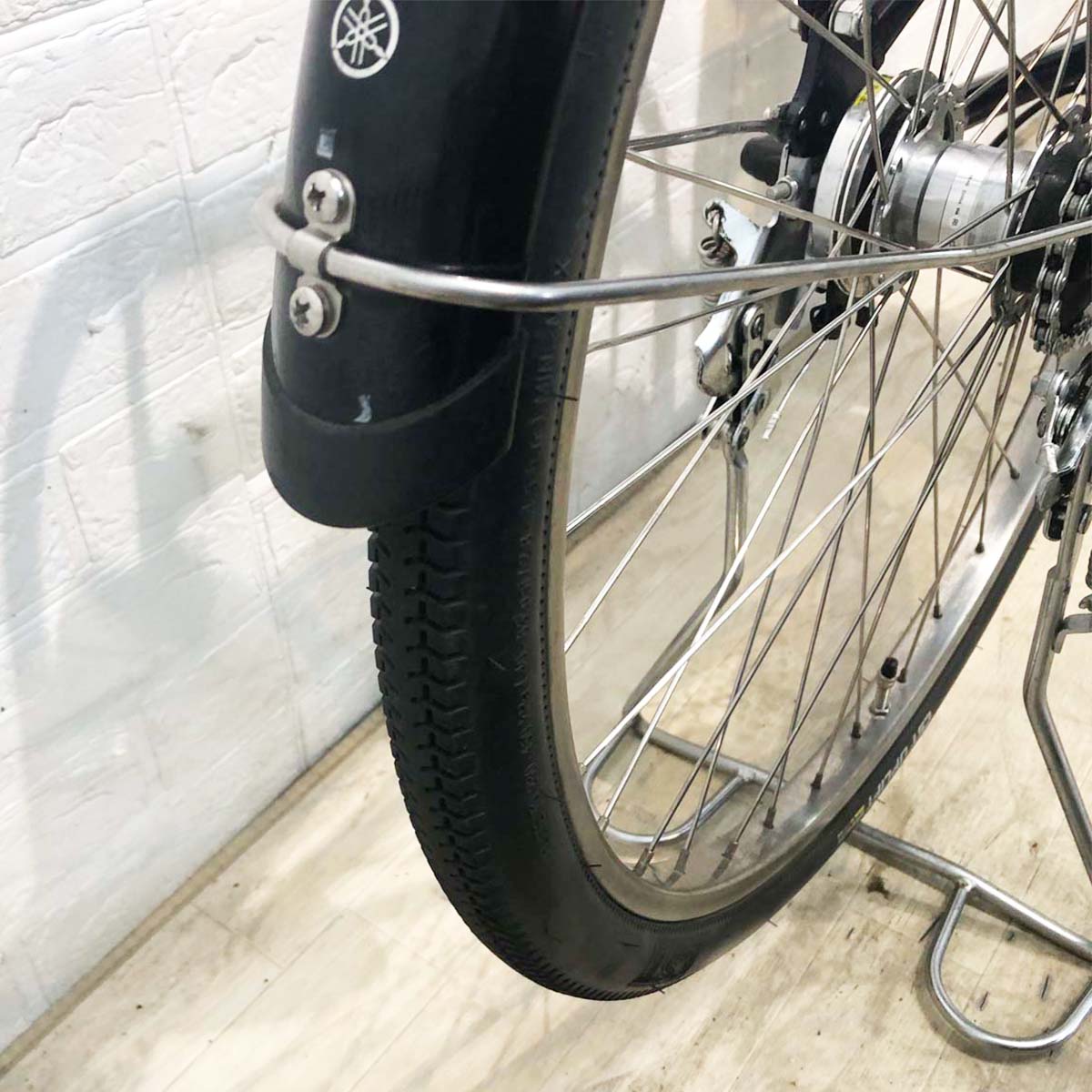 中古電動自転車 ヤマハ PAS With パス ウィズ ネイビー 26インチ YF133