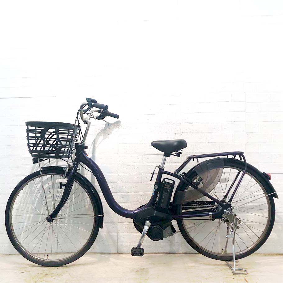 ☆神戸市☆ ヤマハ PAS 中古電動アシスト 3段 26インチ 紫 SOLD OUT】電動自転車 ヤマハ PAS Kiss 20インチ 子供乗せ 紫 大容量