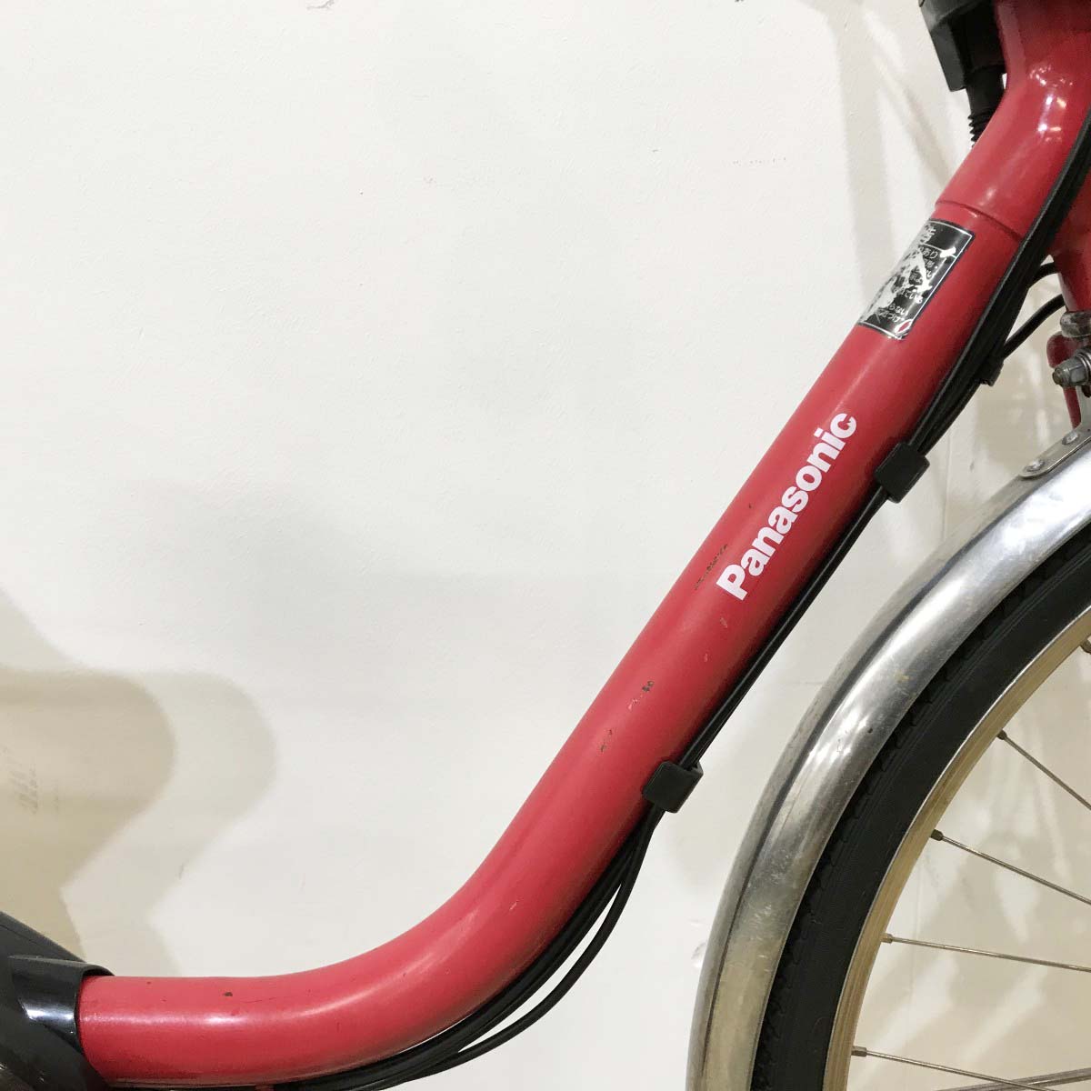 中古電動自転車 パナソニック ビビDX レッド 26インチ KJ069