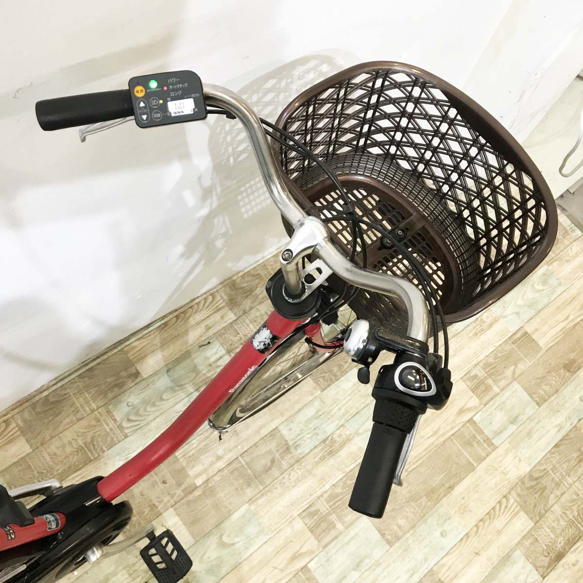 中古電動自転車 パナソニック ビビDX レッド 26インチ KJ069