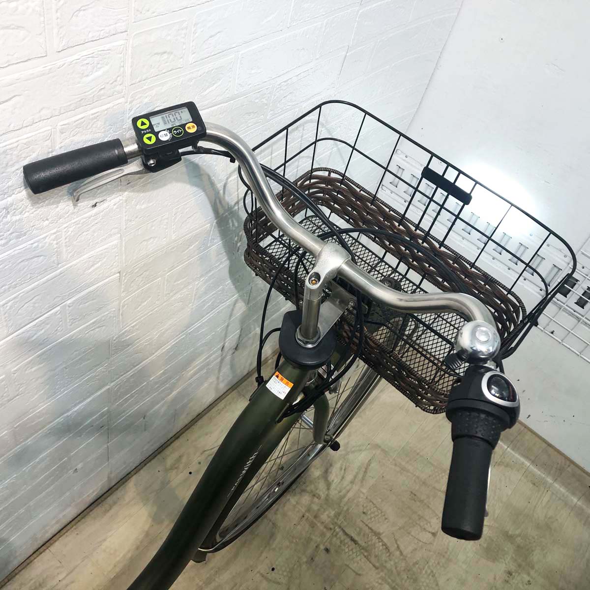 中古電動自転車 ヤマハ PAS With DX パス ウィズ DX グリーン 26インチ YF135