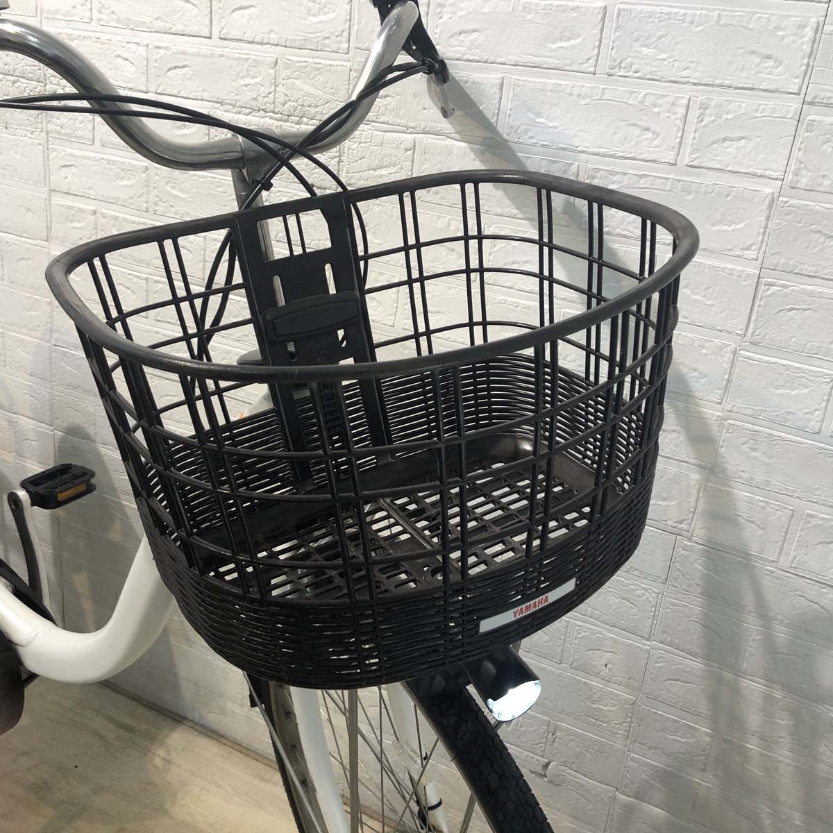 中古電動自転車 ヤマハ PAS With パス ウィズ ホワイト 26インチ YF136 