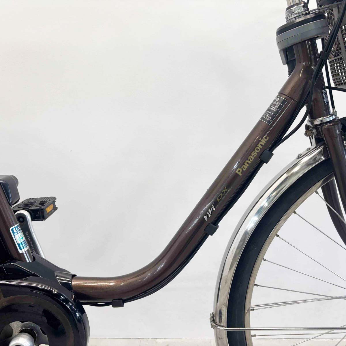中古電動自転車 パナソニック ビビDX ブラウン 26インチ YJ019