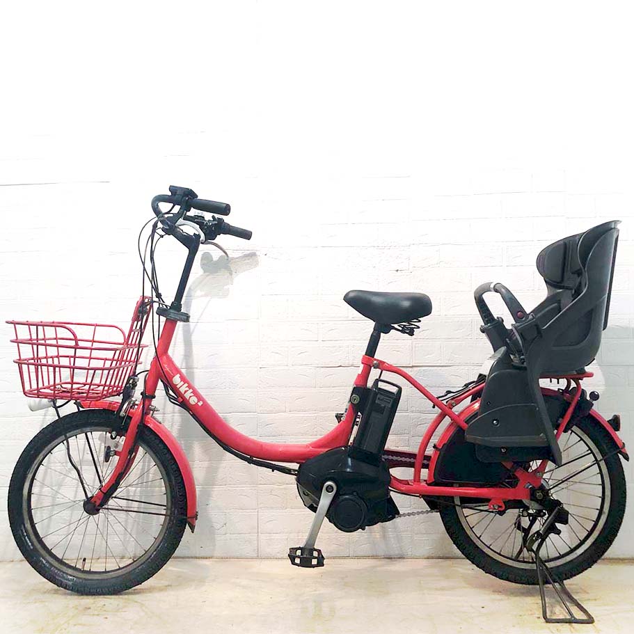 中古電動自転車 BRIDGESTONE ビッケ2e レッド 20インチ YF138