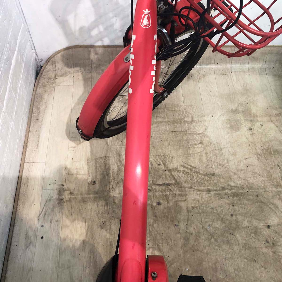 中古電動自転車 BRIDGESTONE ビッケ2e レッド 20インチ YF138