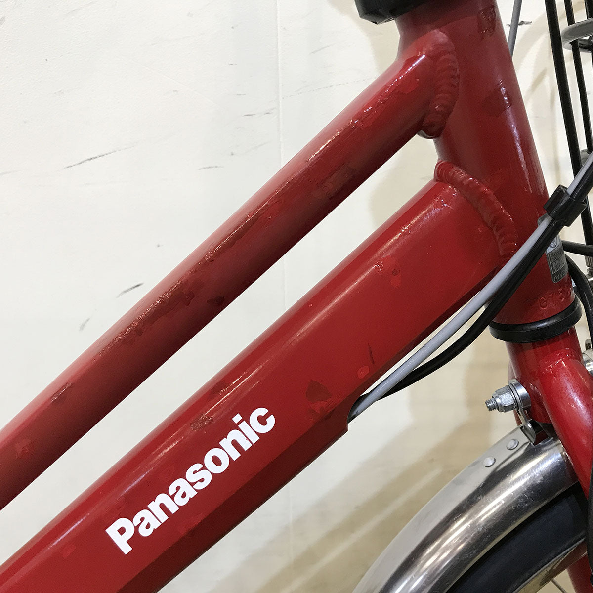 中古電動自転車 パナソニック TIMO S ティモ S レッド 26インチ KE147