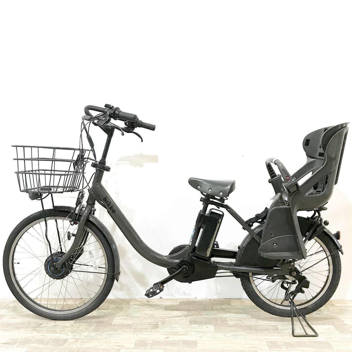 中古電動自転車 ブリヂストン ビッケモブdd グレー 24×20インチ KJ072