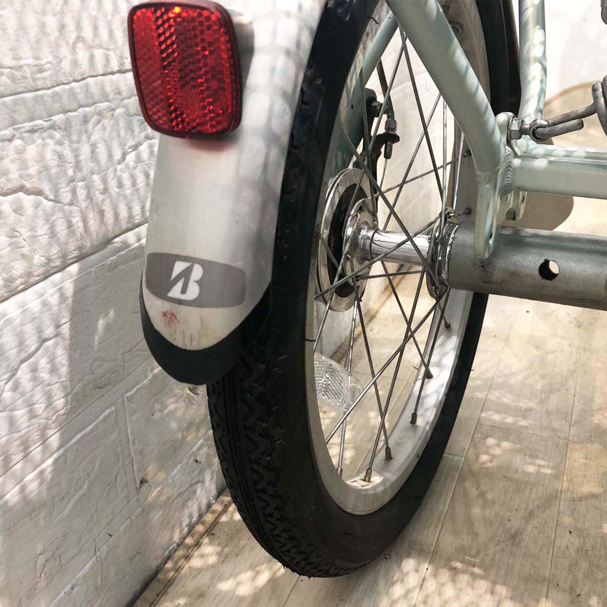 中古電動自転車 ブリヂストン アシスタワゴン ミント 前18×後16インチ YF139 