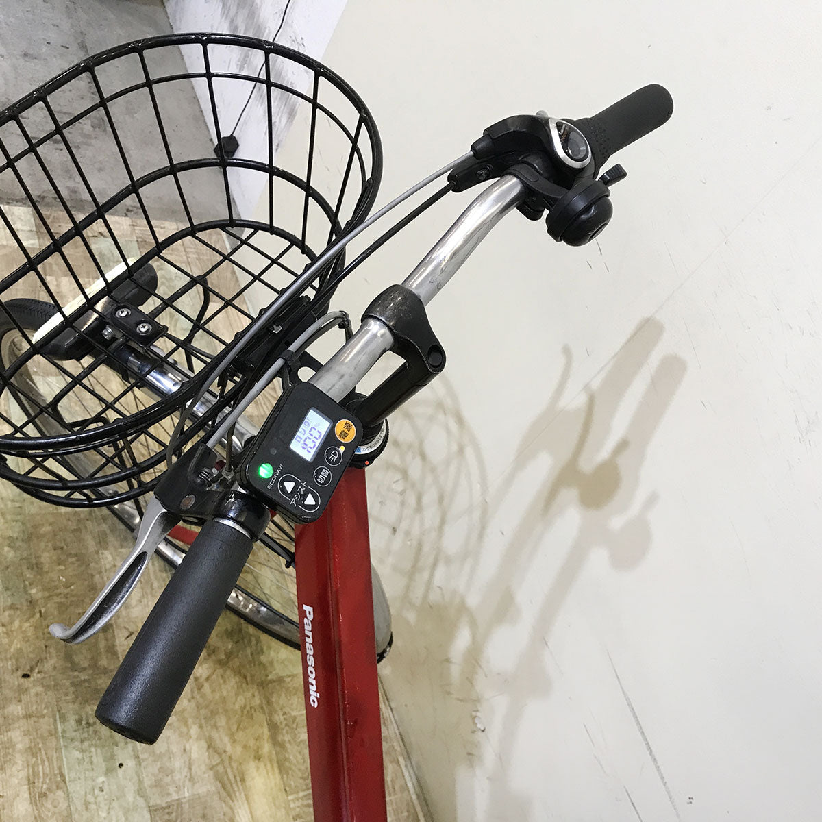 中古電動自転車 パナソニック TIMO S ティモ S レッド 26インチ KE147 