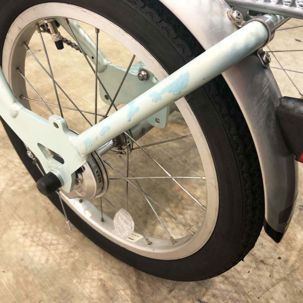 中古電動自転車 ブリヂストン アシスタワゴン ミント 前18×後16インチ YF139 