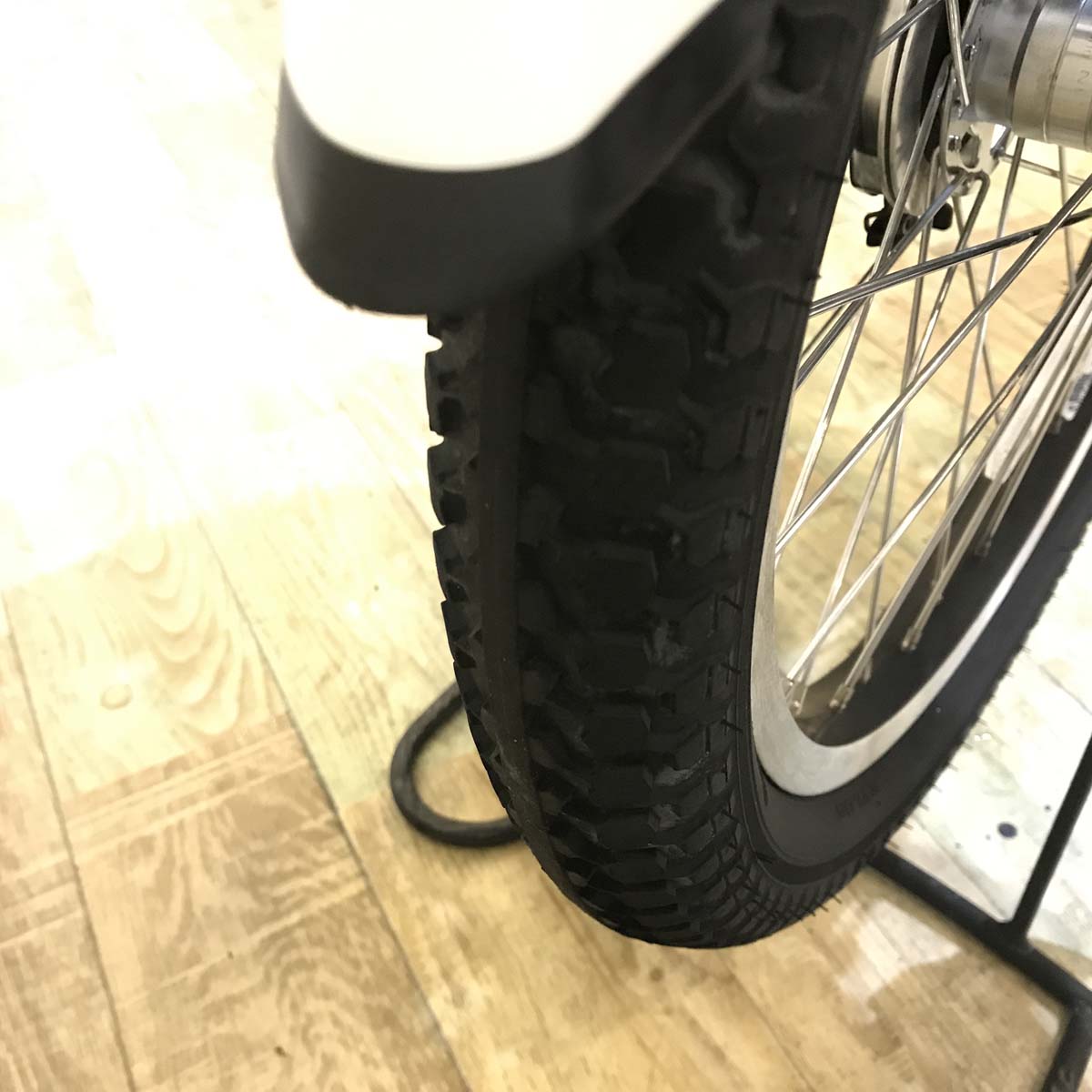 中古電動自転車 ヤマハ PAS Babby un パス バビー アン ホワイト×グレー 20インチ KZ136