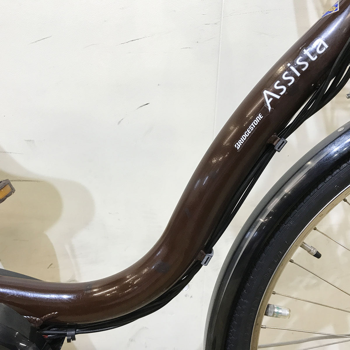 中古電動自転車 ブリヂストン アシスタ DX ブラウン 26インチ KE148 