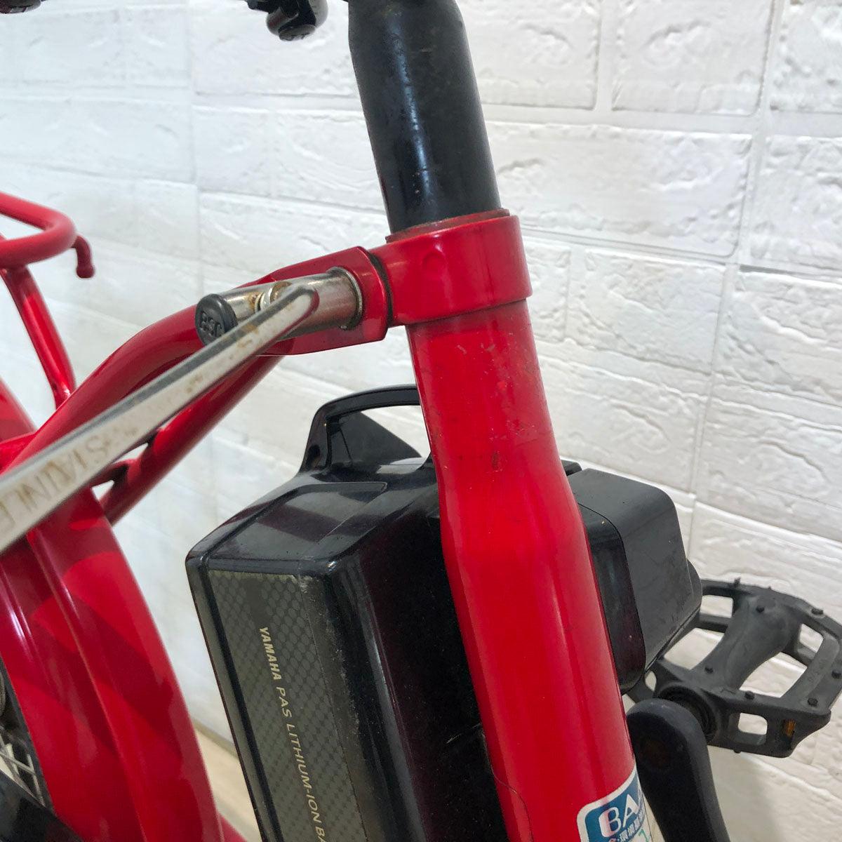 中古電動自転車 ヤマハ PAS Babby パス バビー レッド 20インチ YA083