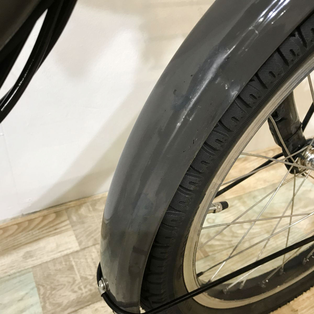 中古電動自転車 ブリヂストン ビッケ2e グレー 20インチ KJ075
