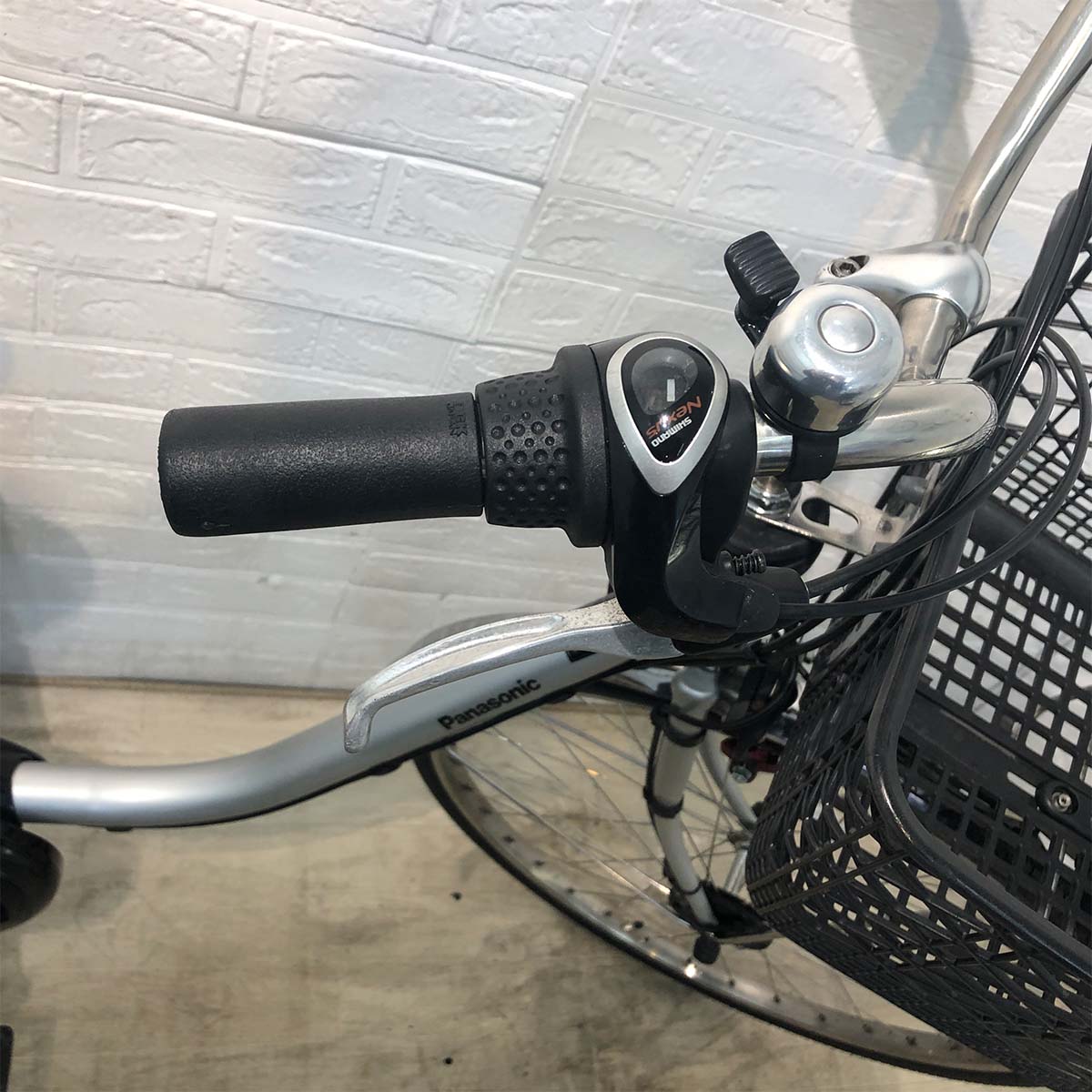 中古電動自転車 パナソニック ビビ DX シルバー 26インチ YG002 