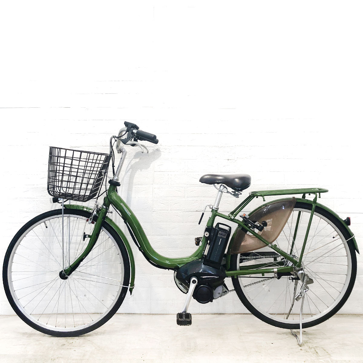 中古電動自転車 ブリヂストン アシスタU STD グリーン 26インチ SR426Y