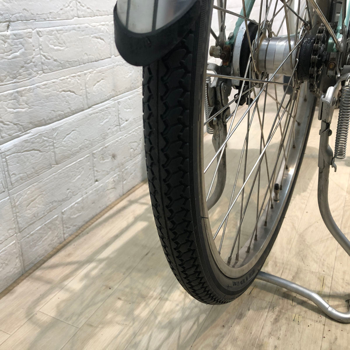 中古電動自転車 パナソニック ビビ ライト U グリーン 24インチ YA085