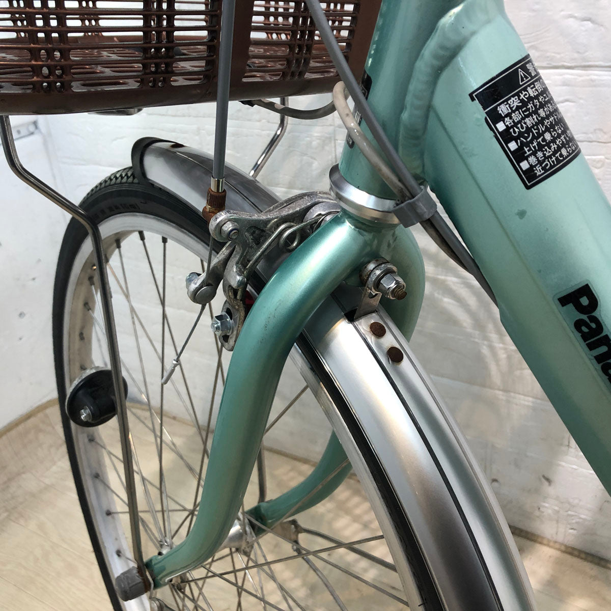 中古電動自転車 パナソニック ビビ ライト U グリーン 24インチ YA085