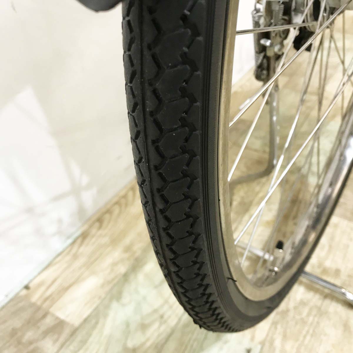中古電動自転車 パナソニック ビビDX ブラウン 26インチ KJ076