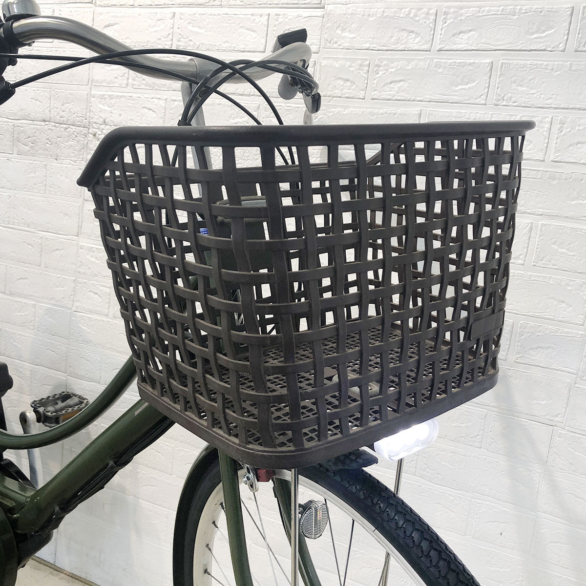 中古電動自転車 ブリヂストン アシスタプリマ カーキ 26インチ YG003