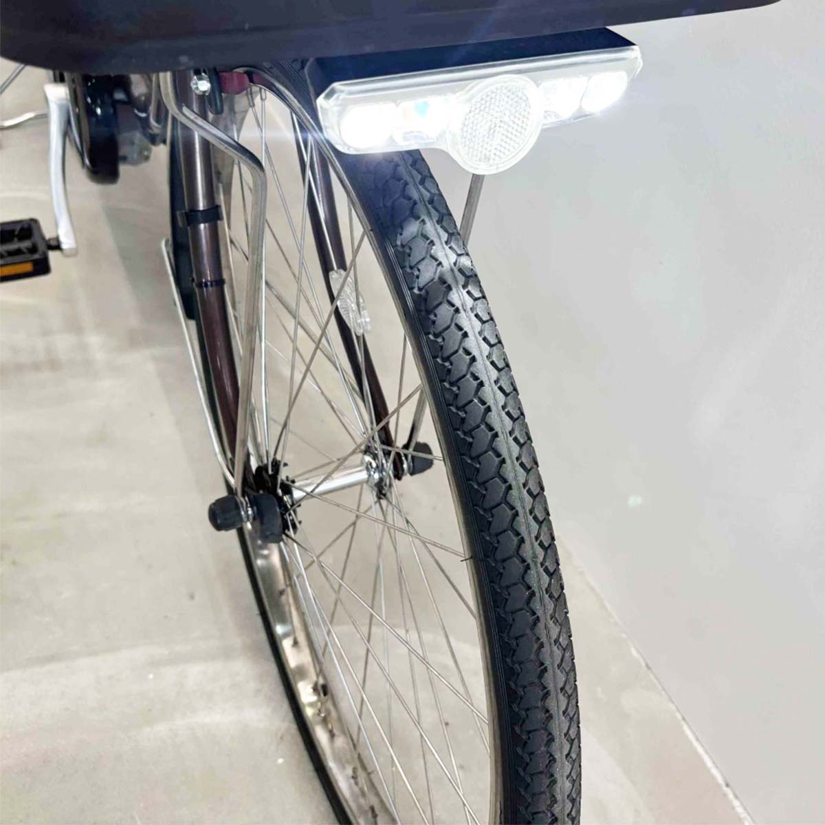 中古電動自転車 パナソニック ビビDX ブラウン 24インチ YJ023