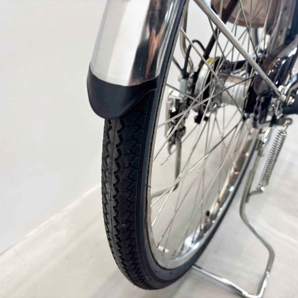 中古電動自転車 パナソニック ビビDX ブラウン 24インチ YJ023