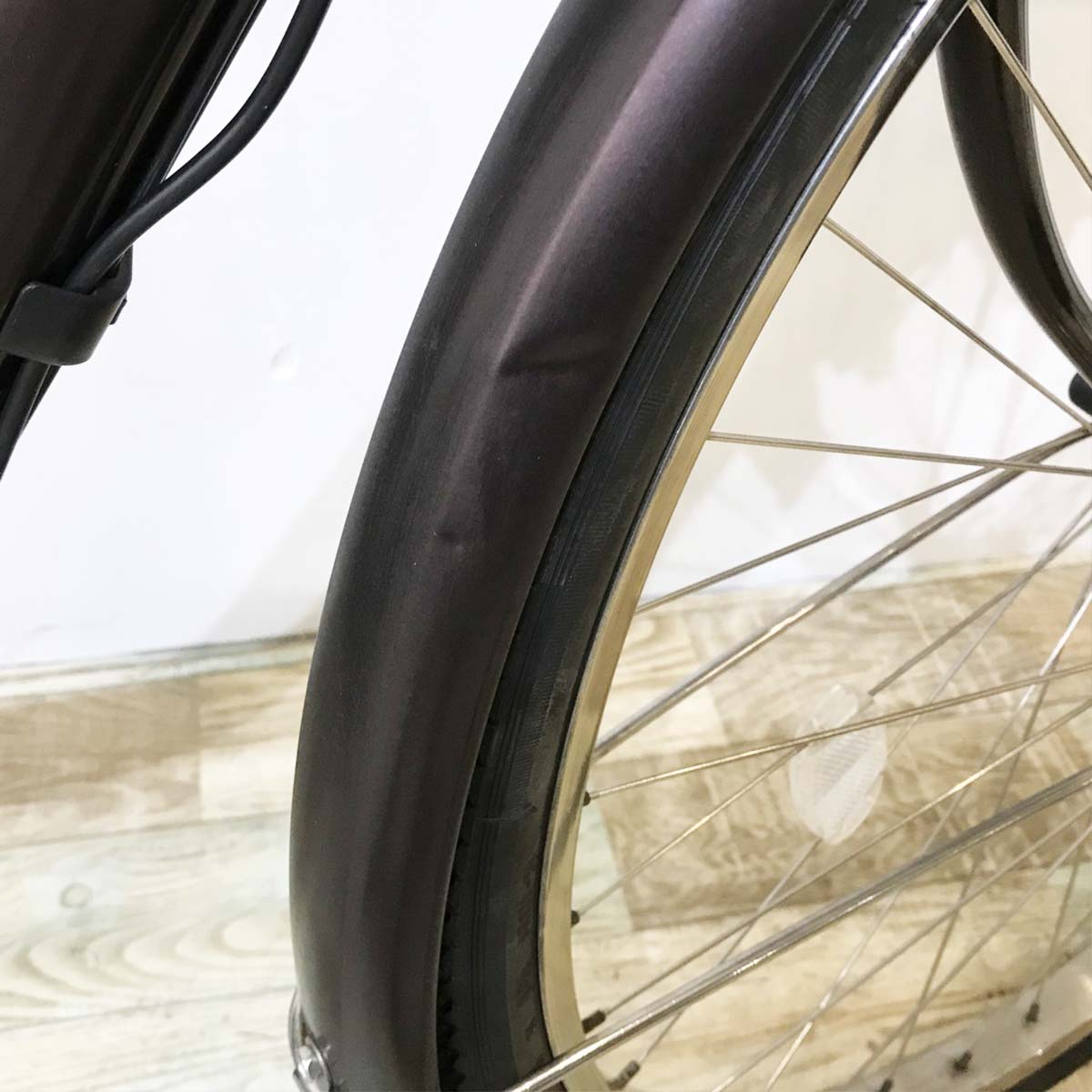 中古電動自転車 パナソニック ビビDX ブラウン 26インチ KJ078